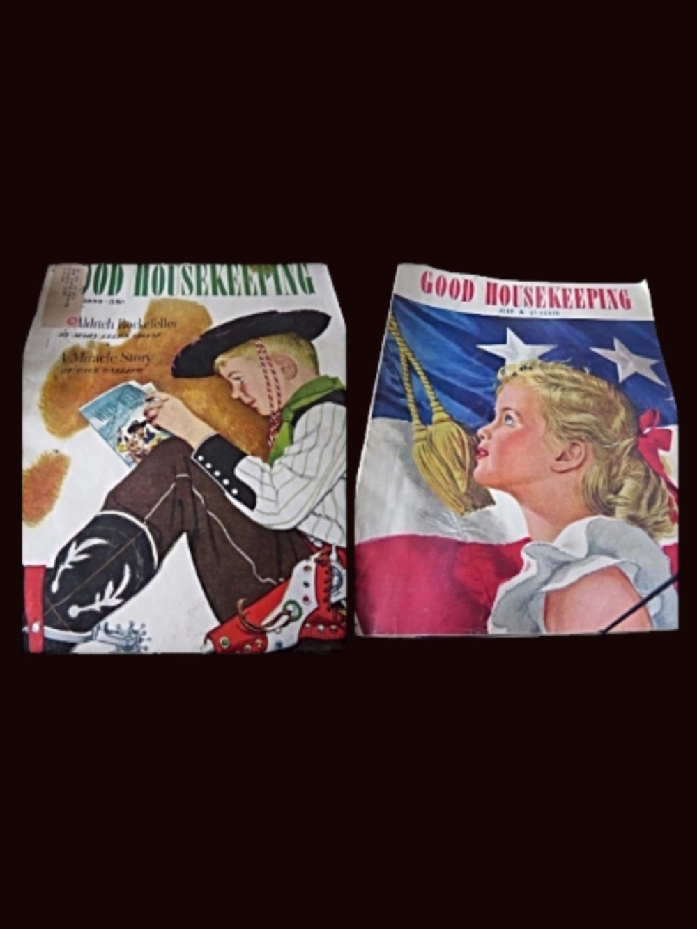 2 1943 & 1950 Vintage Good Housekeeping Magazines